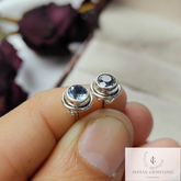 Blue Topaz Stud Earring, 925 Sterling Silver Earring, Topaz Bridal Stud Earring, Wedding Topaz Jewelry, Handmade Earring, Gift For Daughter